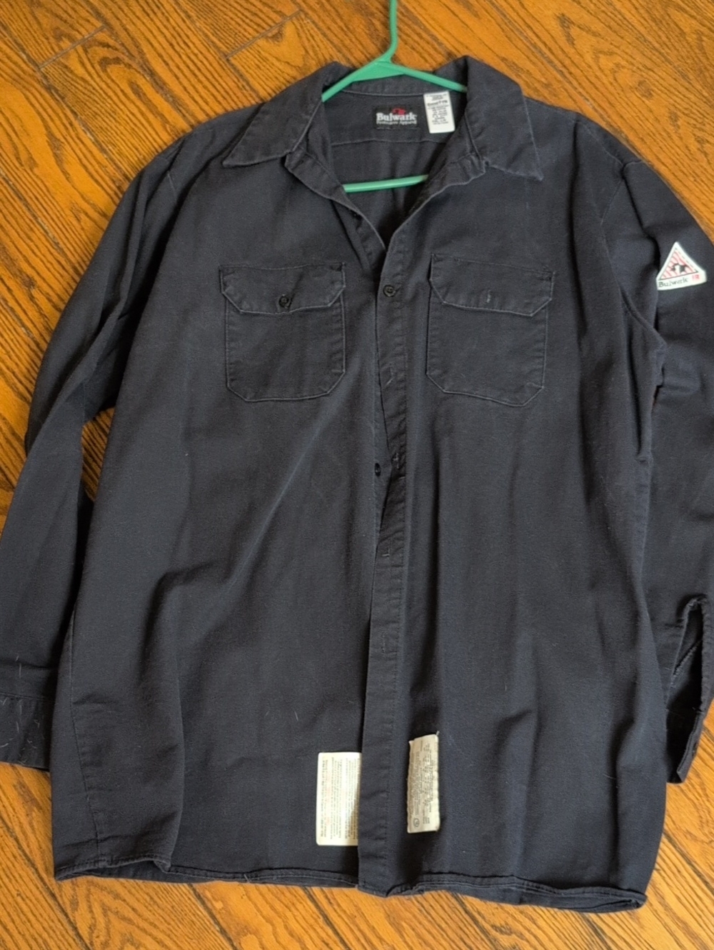 Men's Long-Sleeve Black Or navy Work Shirt